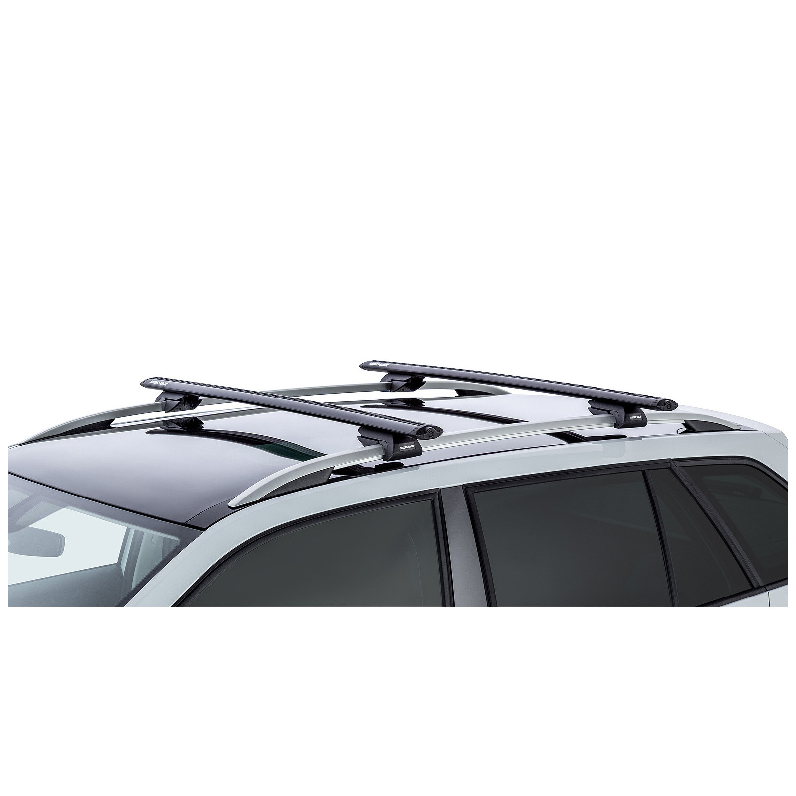 Kit 2 barres de toit noires RHINO-RACK Vortex SX • JA1942 