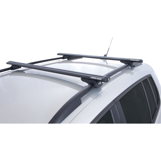 Kit 2 barres de toit noires RHINO-RACK Vortex SX • JA1942 