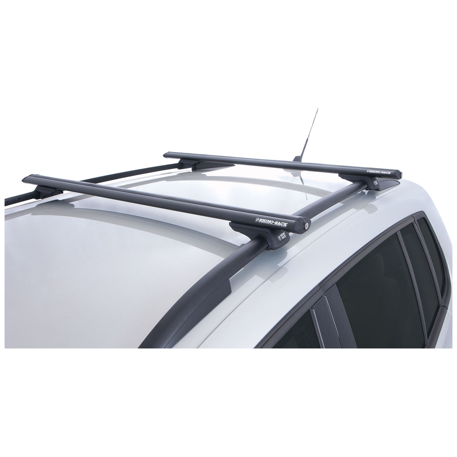 Kit 2 barres de toit noires RHINO-RACK Vortex SX • JA1942 