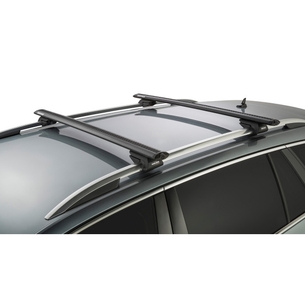 Kit 2 barres de toit noires RHINO-RACK Vortex SX • JA1942 