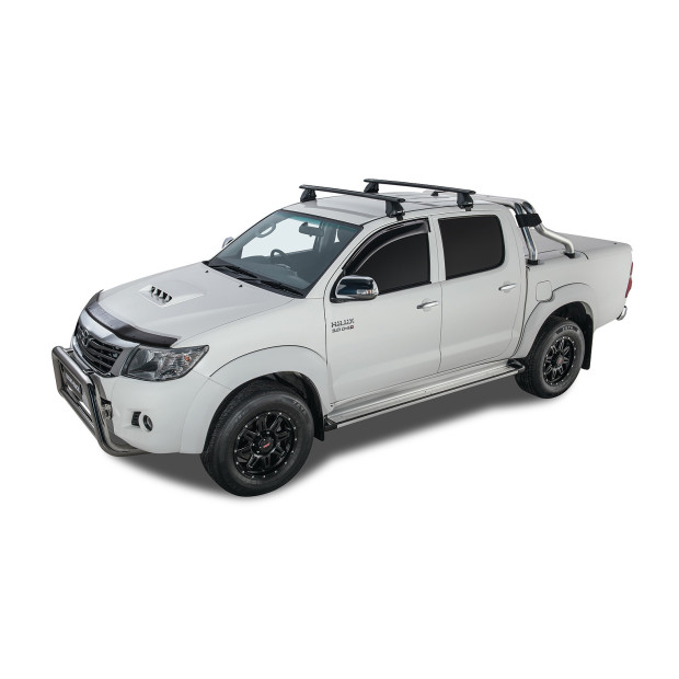 Kit 2 barres de toit noires RHINO-RACK Vortex 2500 • JA2139 