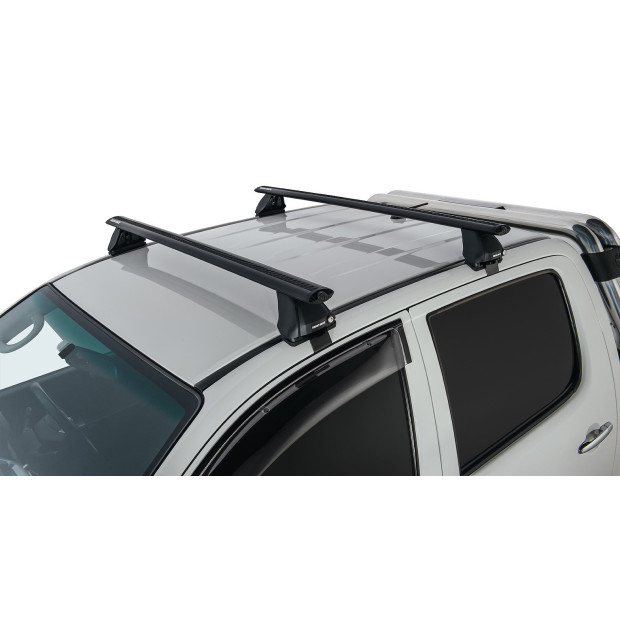Kit 2 barres de toit noires RHINO-RACK Vortex 2500 • JA2139 