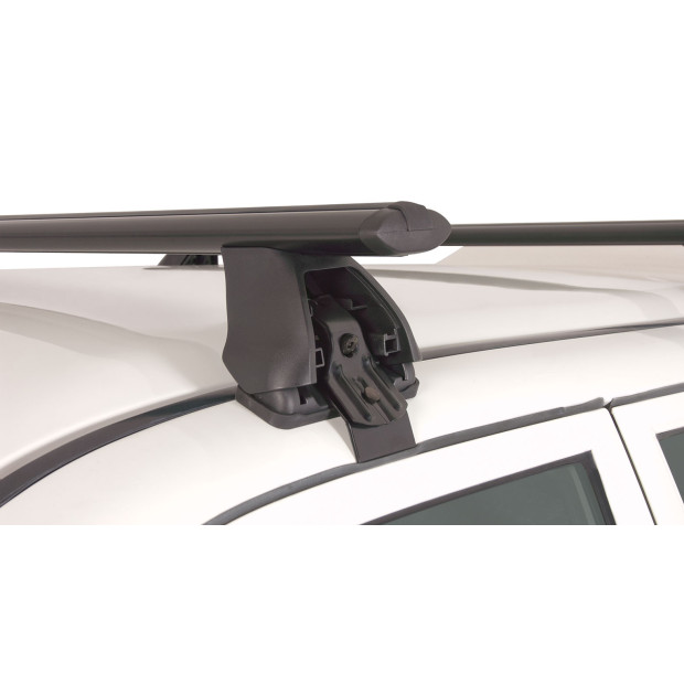 Kit 2 barres de toit noires RHINO-RACK Vortex 2500 • JA2142 