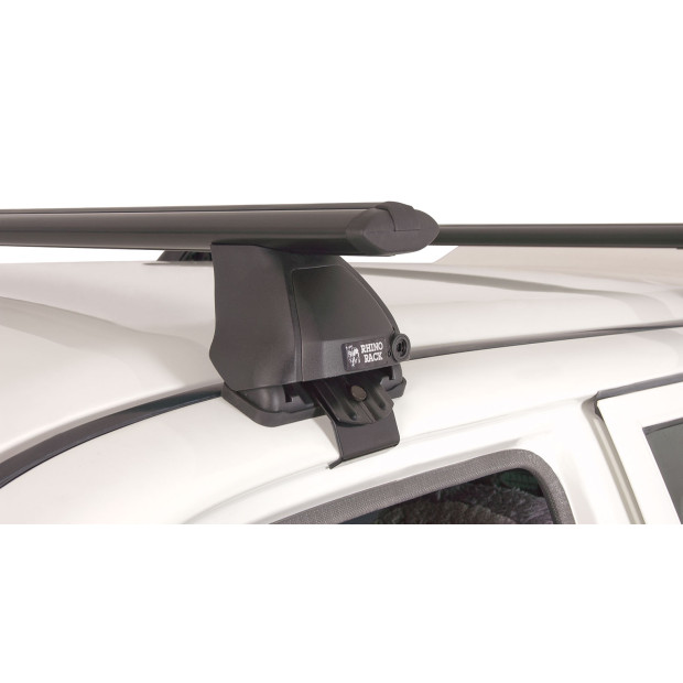 Kit 2 barres de toit noires RHINO-RACK Vortex 2500 • JA2142 