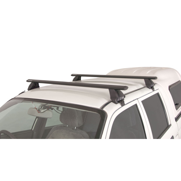 Kit 2 barres de toit noires RHINO-RACK Vortex 2500 • JA2142 