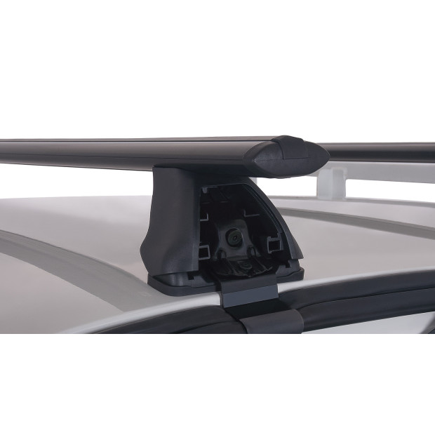 Kit 2 barres de toit noires RHINO-RACK Vortex 2500 • JA2161 