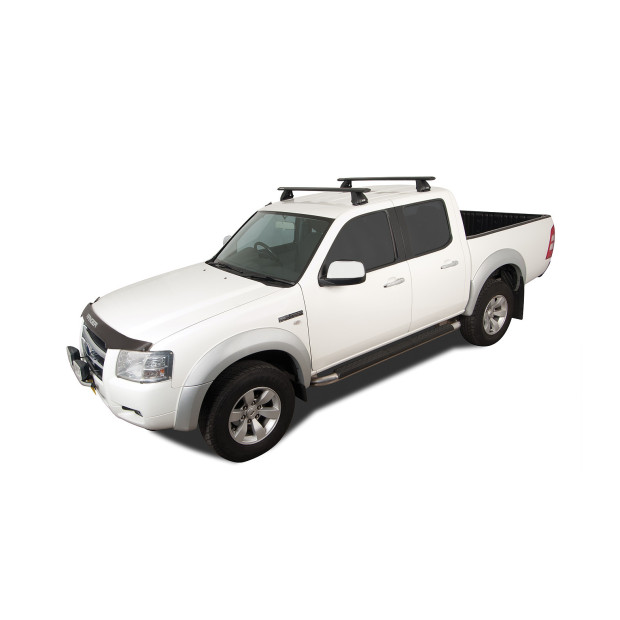 Kit 2 barres de toit noires RHINO-RACK Vortex 2500 • JA2161 