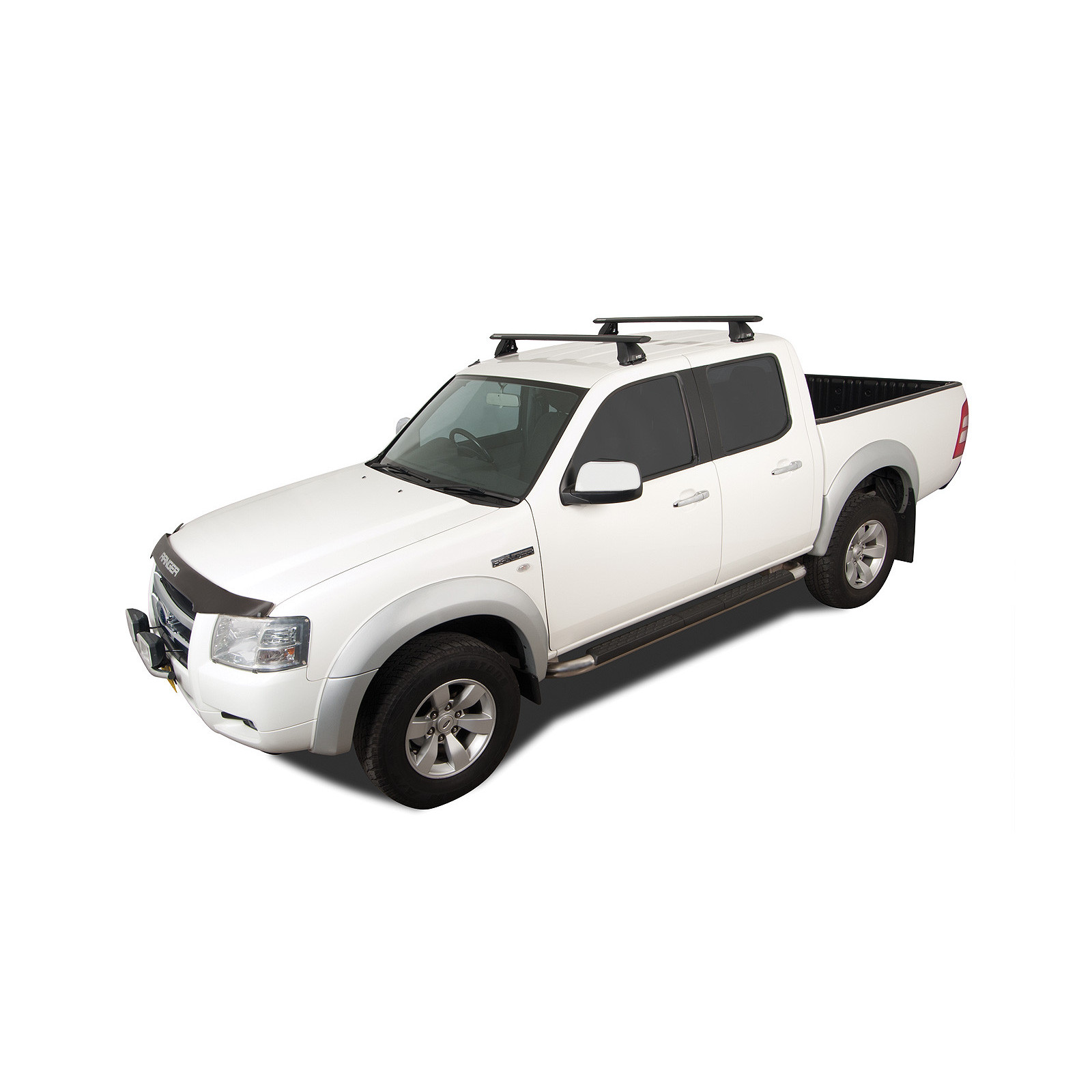 Kit 2 barres de toit noires RHINO-RACK Vortex 2500 • JA2161 