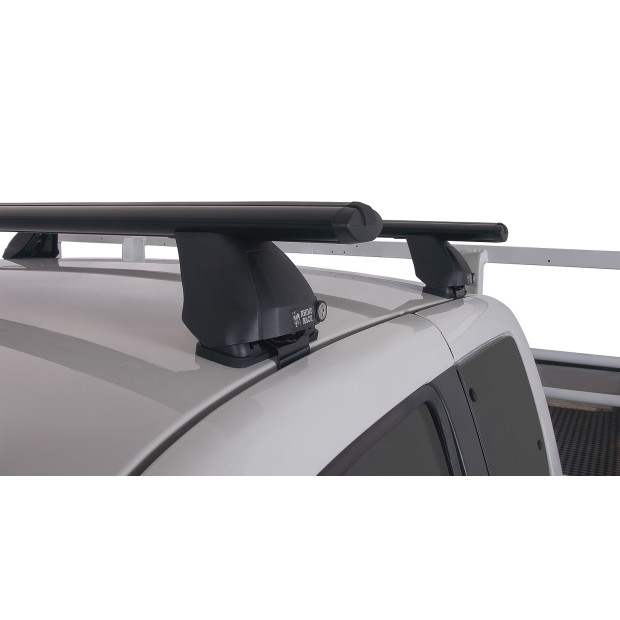 Kit 2 barres de toit noires RHINO-RACK Vortex 2500 • JA2161 