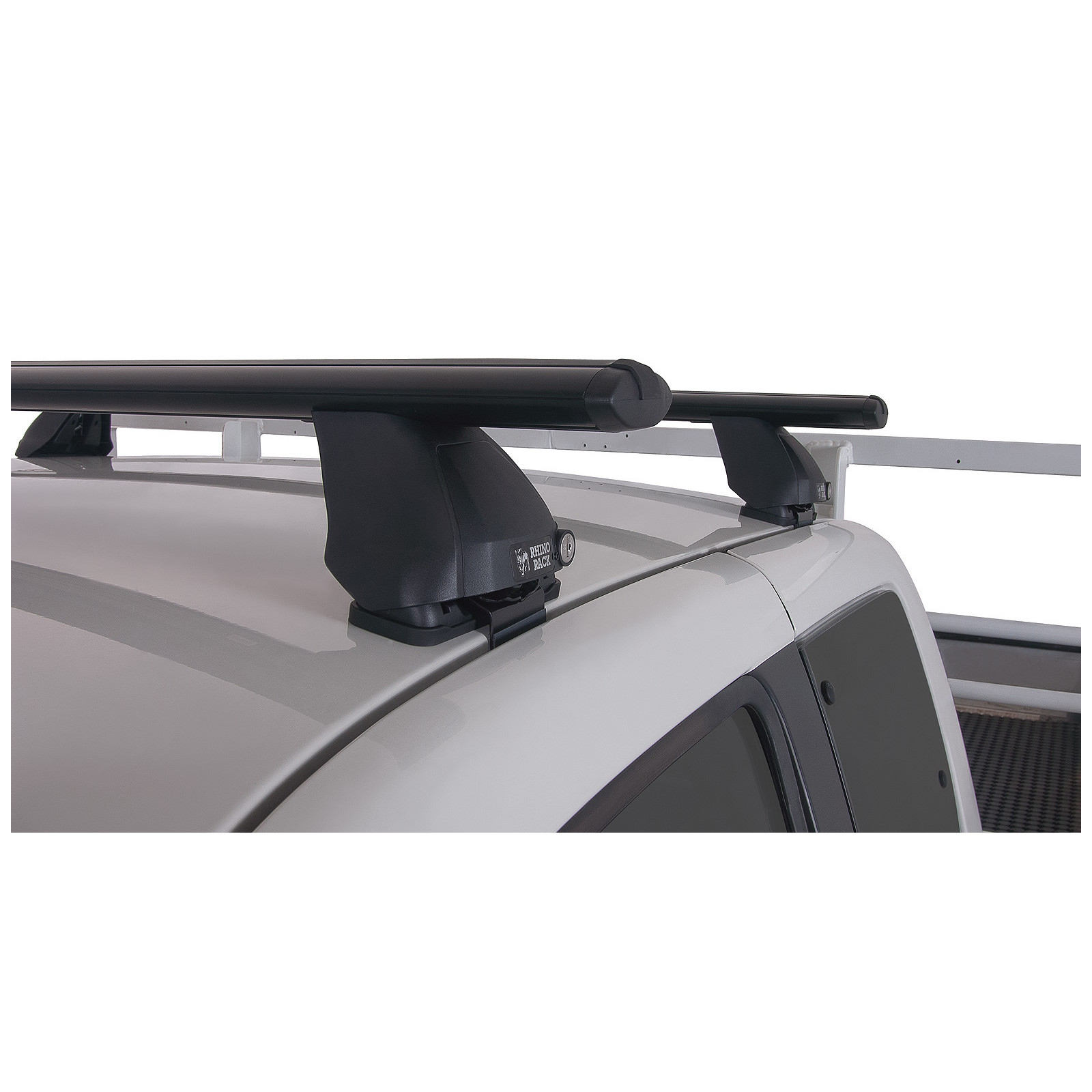 Kit 2 barres de toit noires RHINO-RACK Vortex 2500 • JA2161 