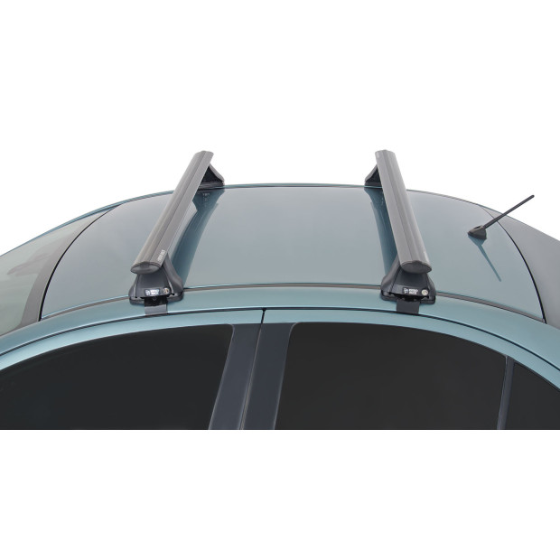 Kit 2 barres de toit noires RHINO-RACK Vortex 2500 • JA2172 