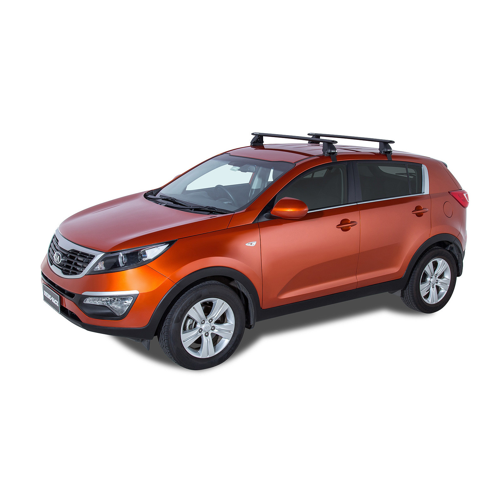 Kit 2 barres de toit noires RHINO-RACK Vortex 2500 • JA2205 