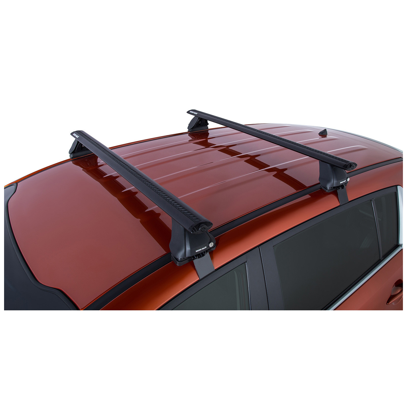 Kit 2 barres de toit noires RHINO-RACK Vortex 2500 • JA2205 