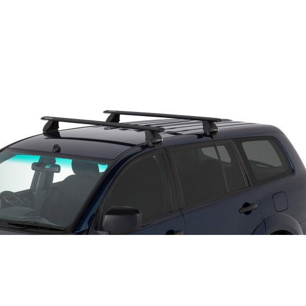 Kit 2 barres de toit noires RHINO-RACK Vortex 2500 • JA2209 