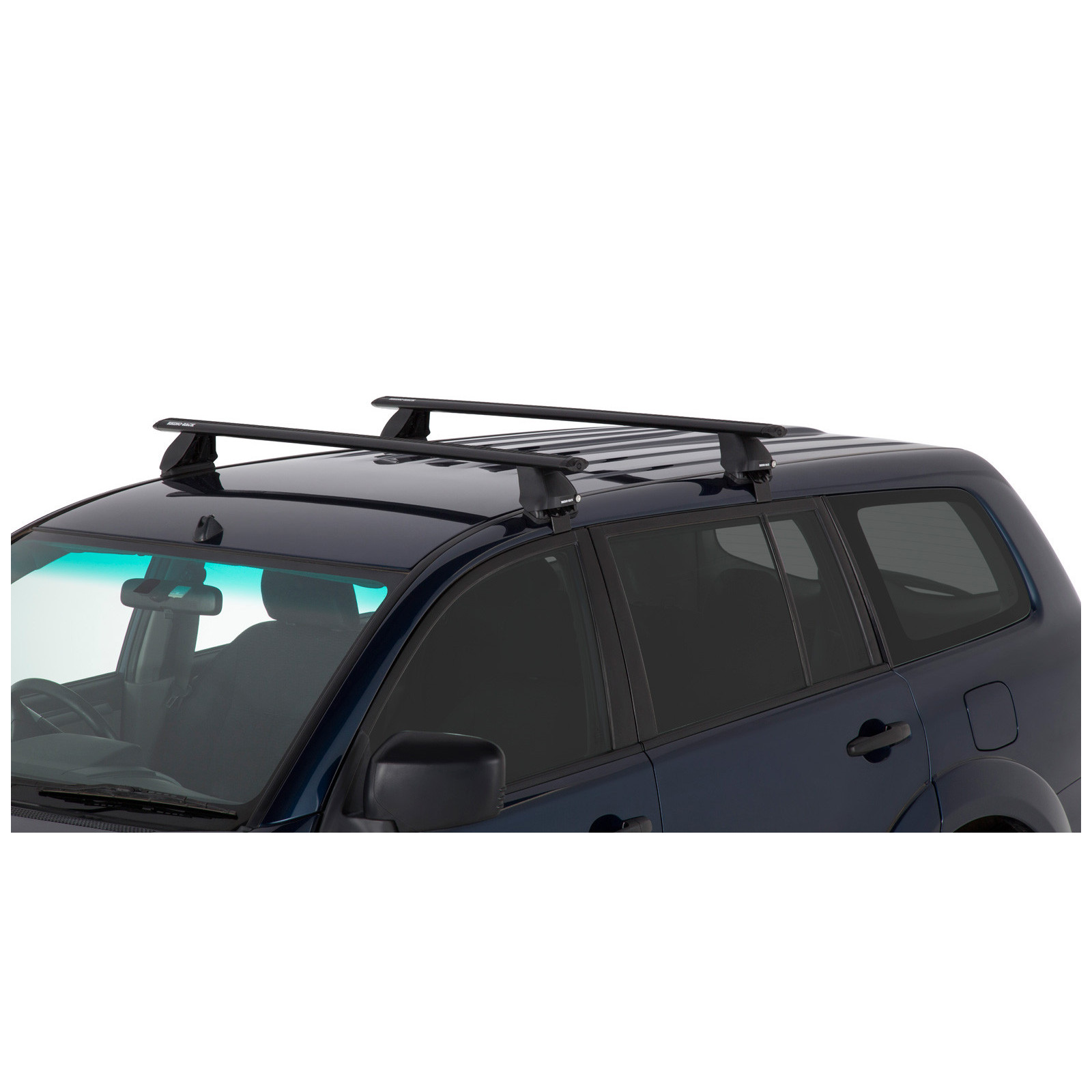 Kit 2 barres de toit noires RHINO-RACK Vortex 2500 • JA2209 