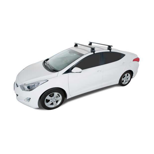 Kit 2 barres de toit noires RHINO-RACK Vortex 2500 • JA2212 