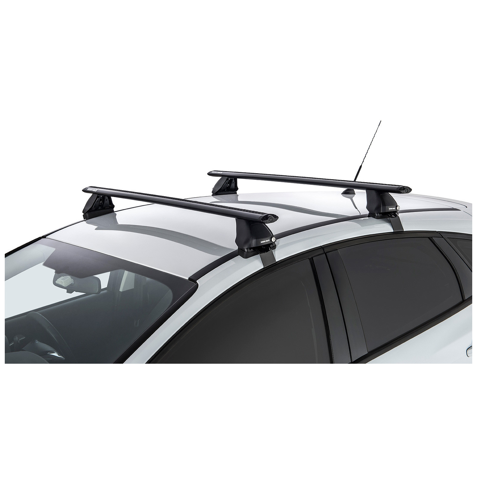 Kit 2 barres de toit noires RHINO-RACK Vortex 2500 • JA2216 