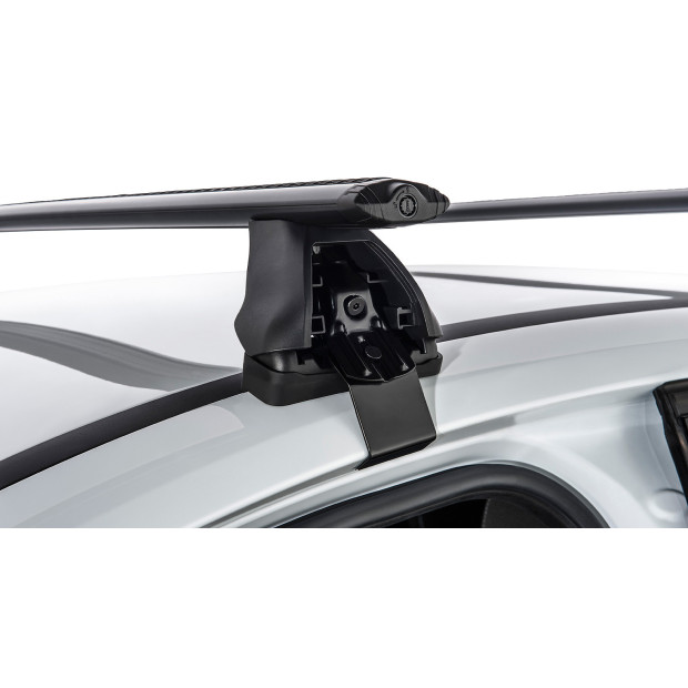 Kit 2 barres de toit noires RHINO-RACK Vortex 2500 • JA2216 