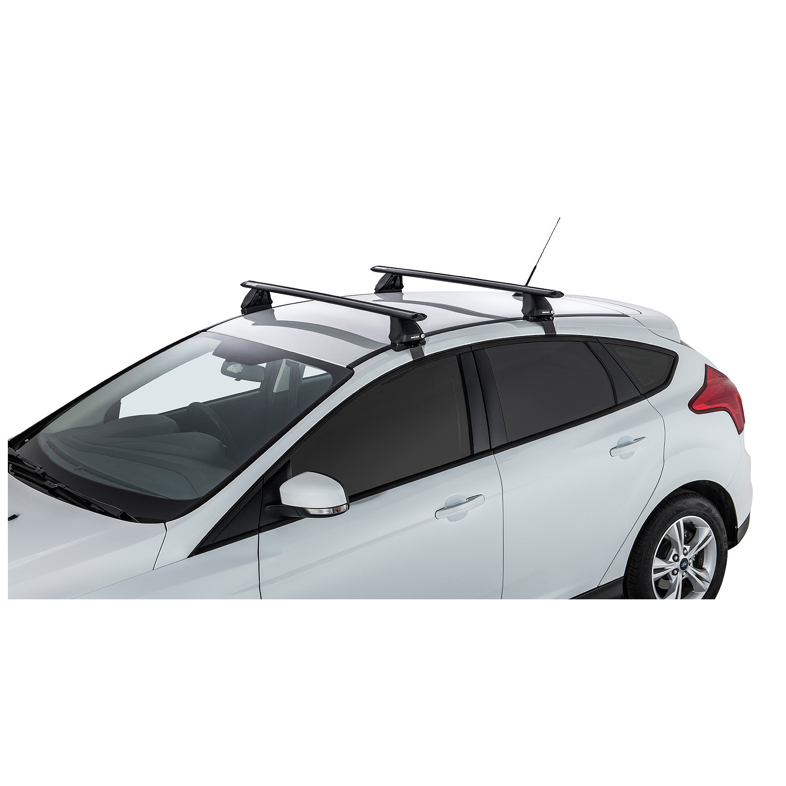 Kit 2 barres de toit noires RHINO-RACK Vortex 2500 • JA2216 