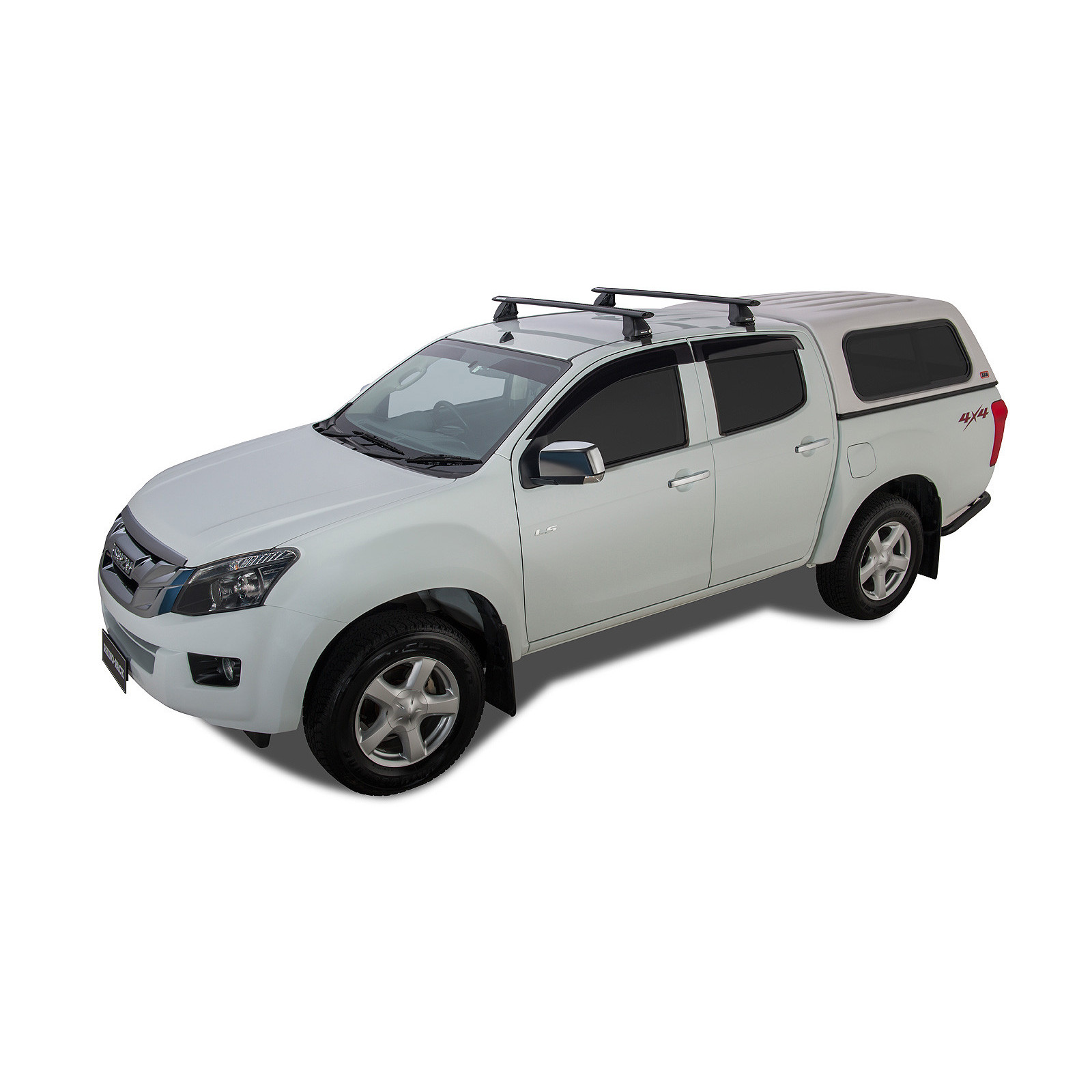 Kit 2 barres de toit noires RHINO-RACK Vortex 2500 • JA2225 