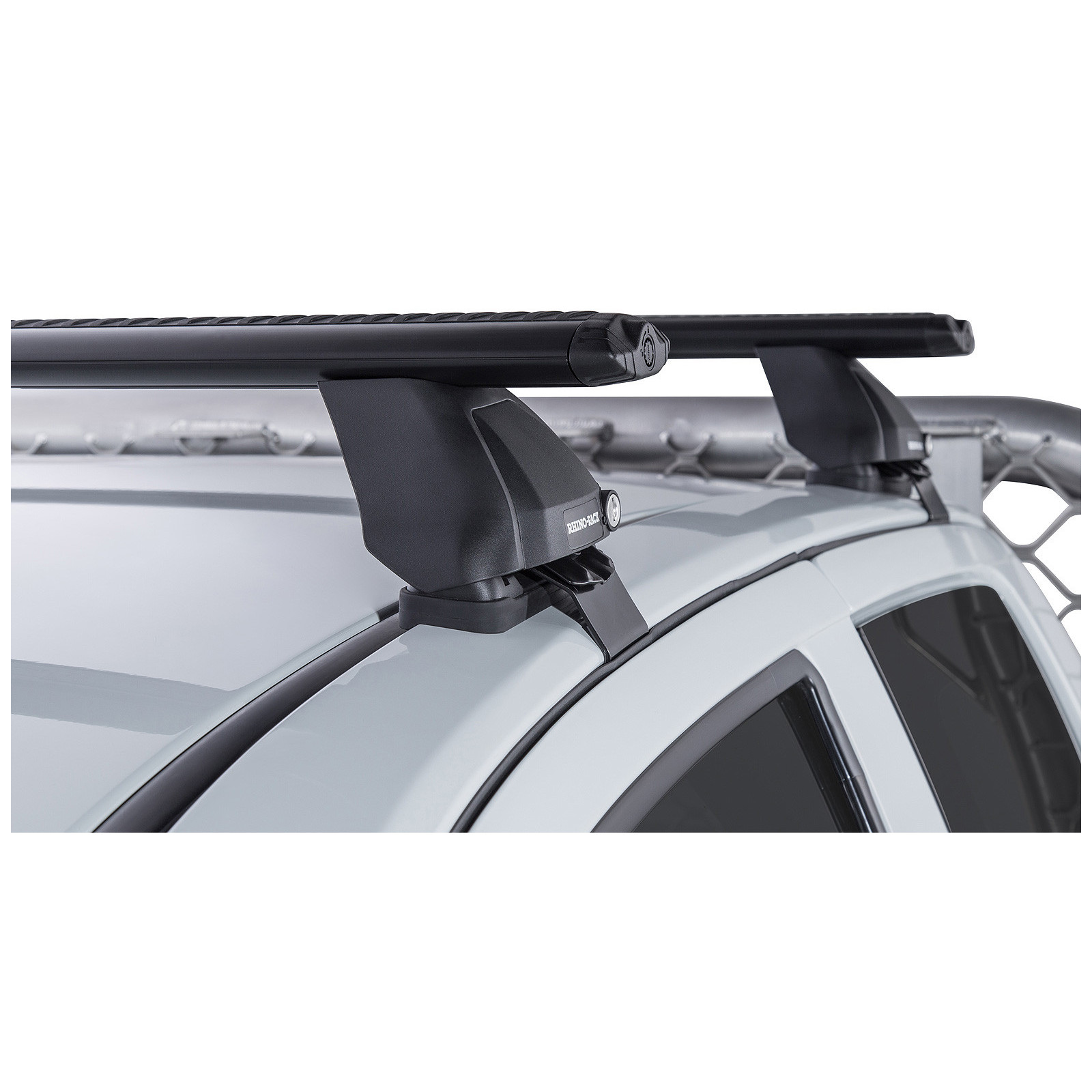 Kit 2 barres de toit noires RHINO-RACK Vortex 2500 • JA2225 