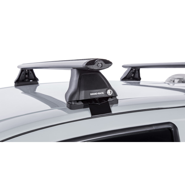 Kit 2 barres de toit noires RHINO-RACK Vortex 2500 • JA2225 