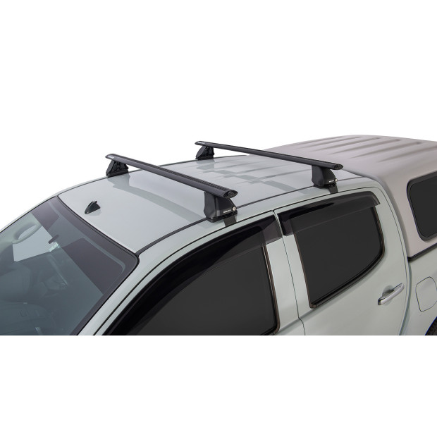 Kit 2 barres de toit noires RHINO-RACK Vortex 2500 • JA2225 