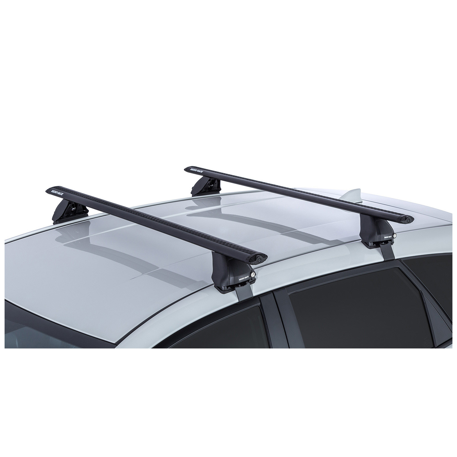 Kit 2 barres de toit noires RHINO-RACK Vortex 2500 • JA2230 