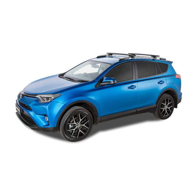 Kit 2 barres de toit noires RHINO-RACK Vortex SX • JA2269 