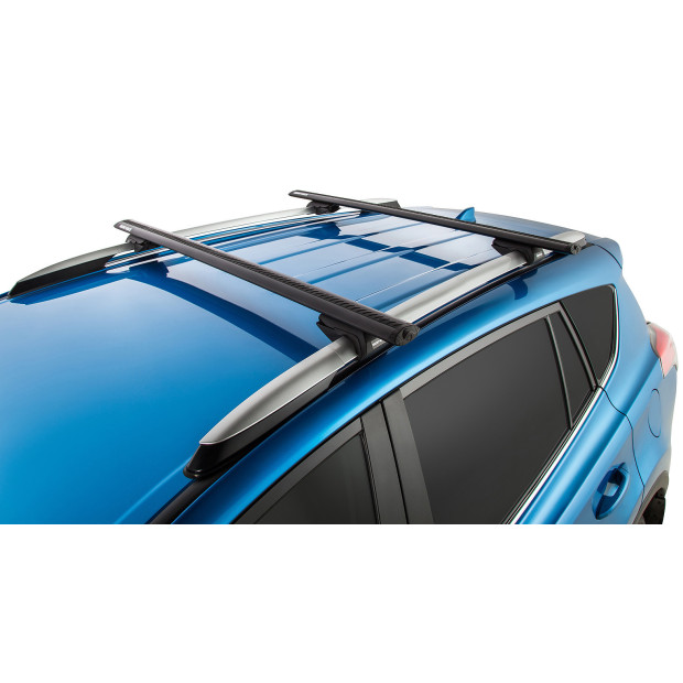 Kit 2 barres de toit noires RHINO-RACK Vortex SX • JA2269 