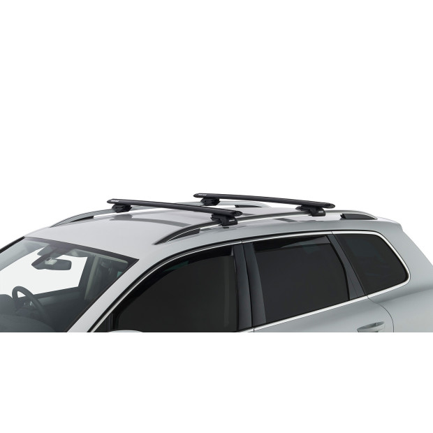 Kit 2 barres de toit noires RHINO-RACK Vortex SX • JA2270 