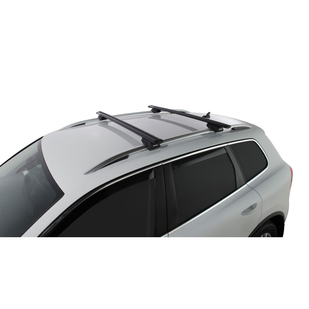 Kit 2 barres de toit noires RHINO-RACK Vortex SX • JA2270 