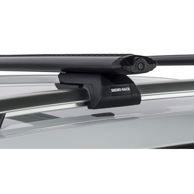 Kit 2 barres de toit noires RHINO-RACK Vortex SX • JA2270 