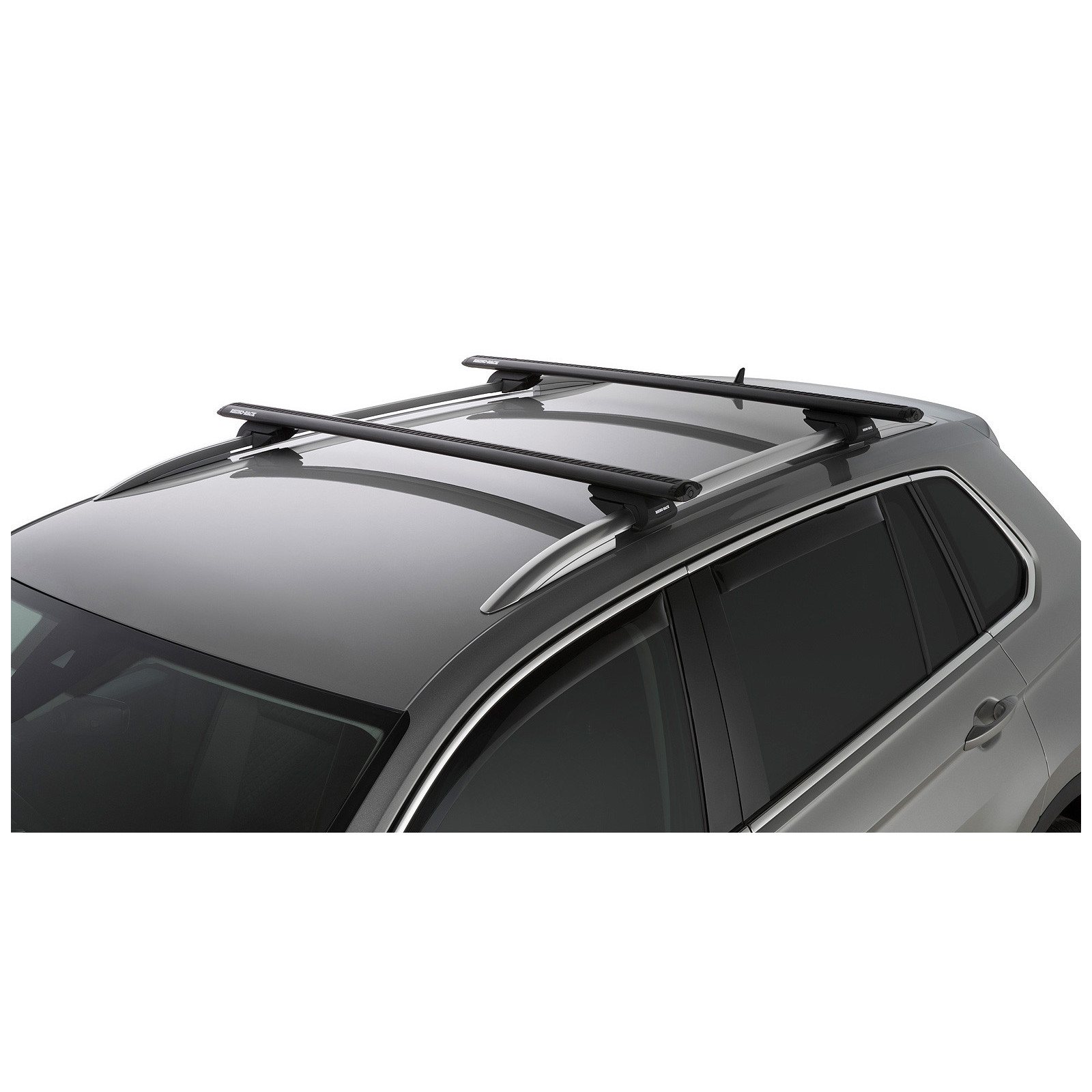 Kit 2 barres de toit noires RHINO-RACK Vortex SX • JA2270 