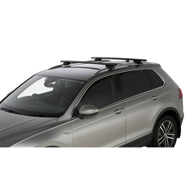 Kit 2 barres de toit noires RHINO-RACK Vortex SX • JA2270 