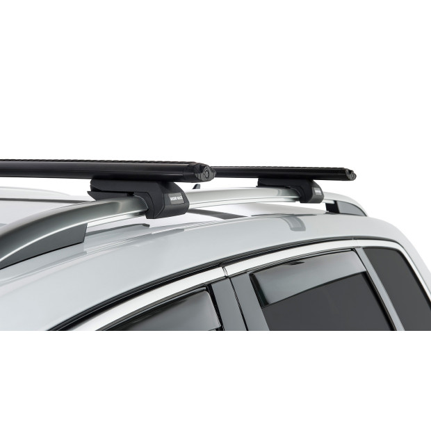 Kit 2 barres de toit noires RHINO-RACK Vortex SX • JA2270 