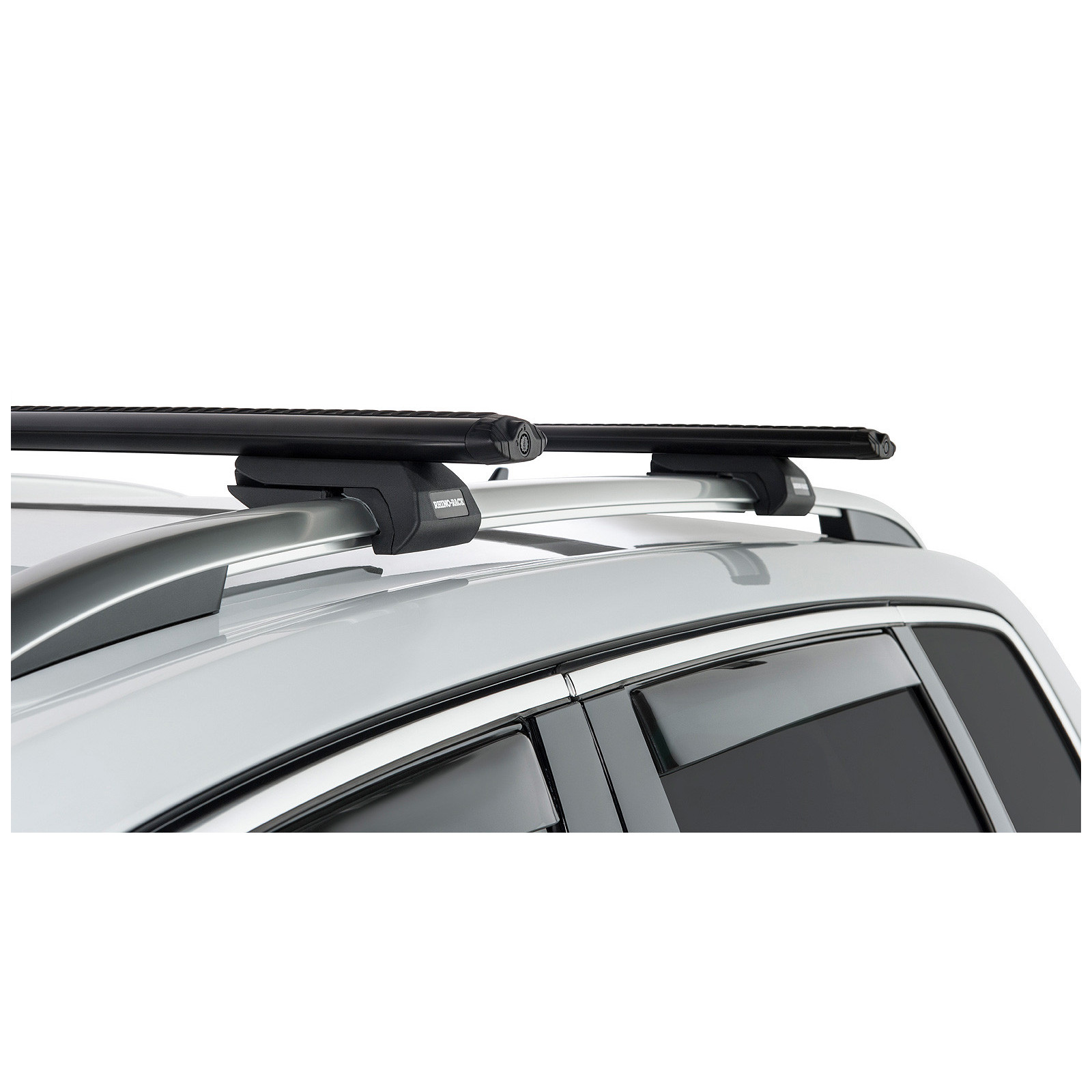 Kit 2 barres de toit noires RHINO-RACK Vortex SX • JA2270 