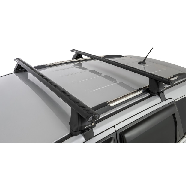 Kit 2 barres de toit noires RHINO-RACK Vortex 2500 • JA2526 