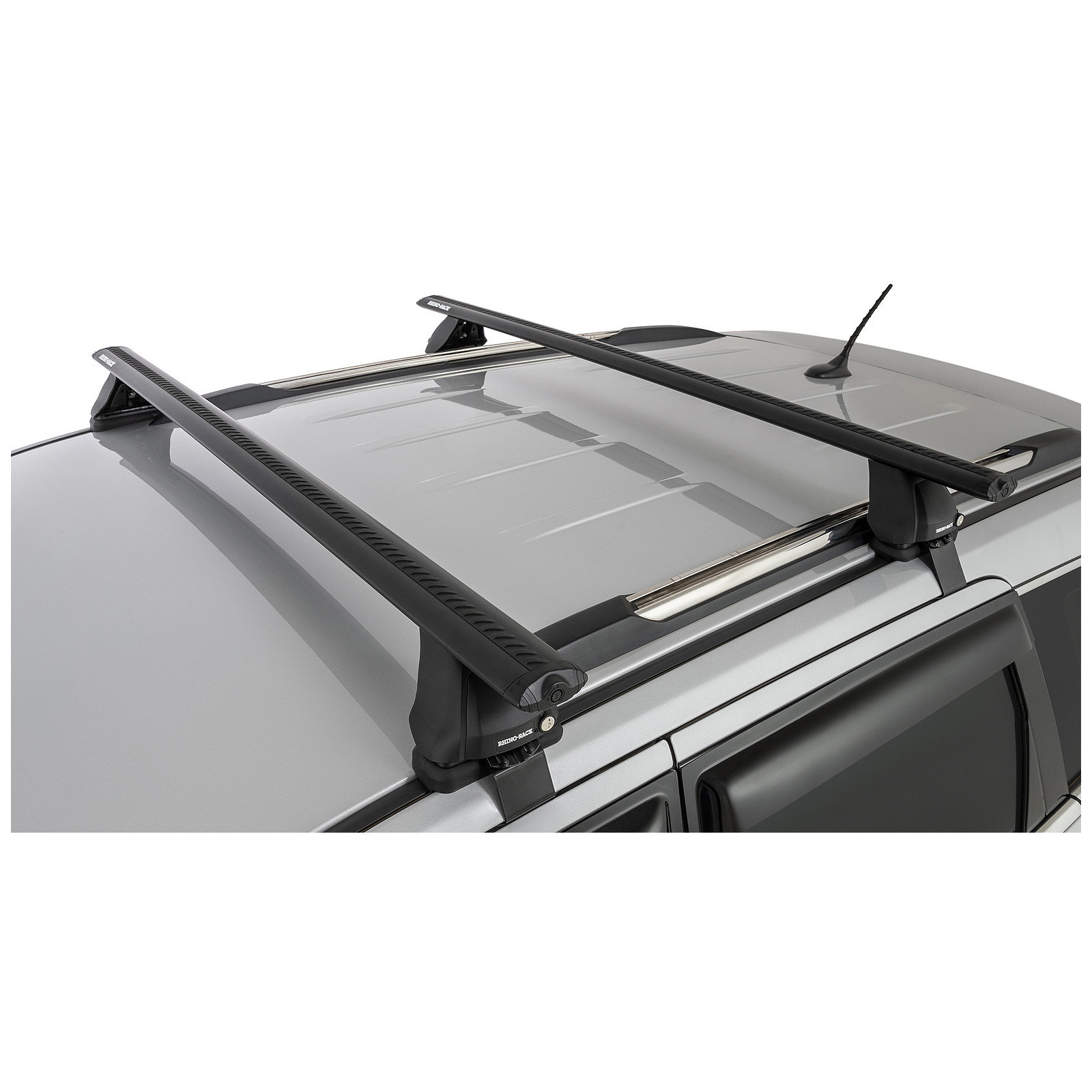 Kit 2 barres de toit noires RHINO-RACK Vortex 2500 • JA2526 