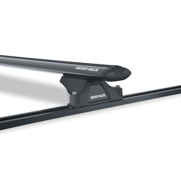 Kit 2 barres de toit noires RHINO-RACK Vortex RLTP Trackmount • JA2549 