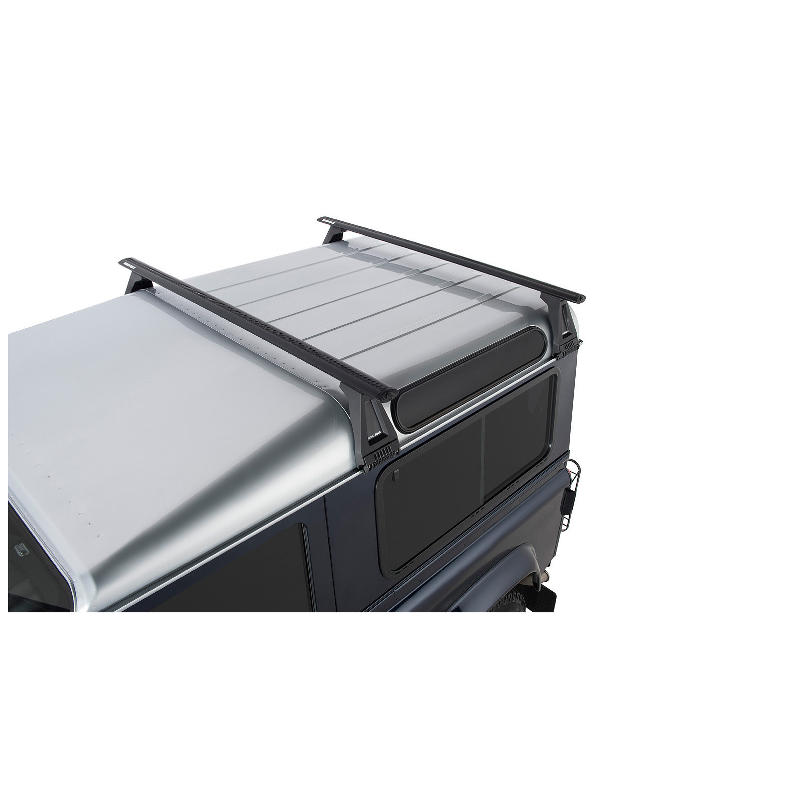 Kit 2 barres de toit noires RHINO-RACK Vortex RL210 • JA2737 