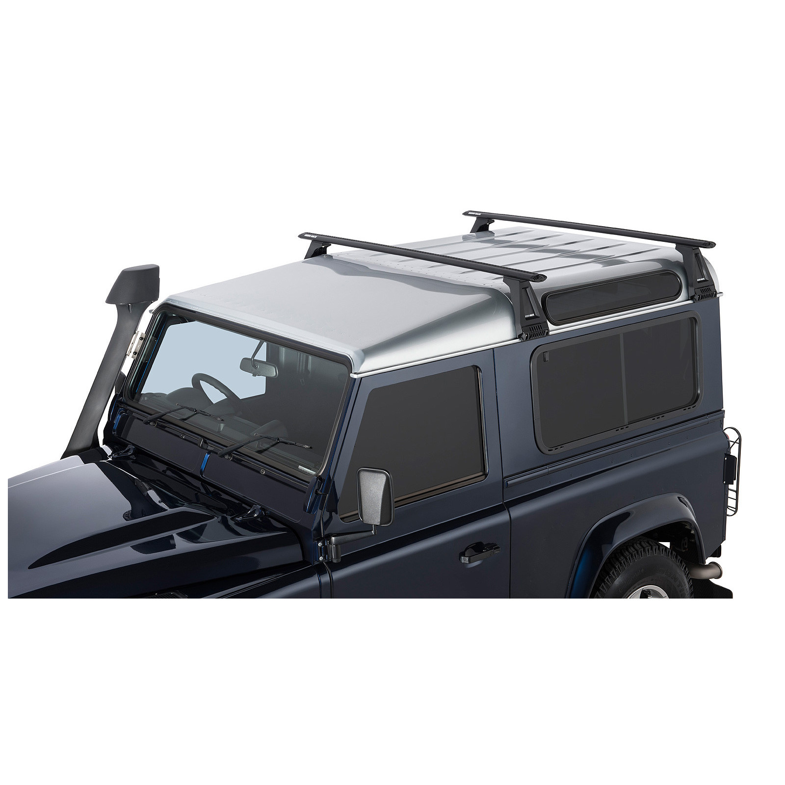 Kit 2 barres de toit noires RHINO-RACK Vortex RL210 • JA2737 