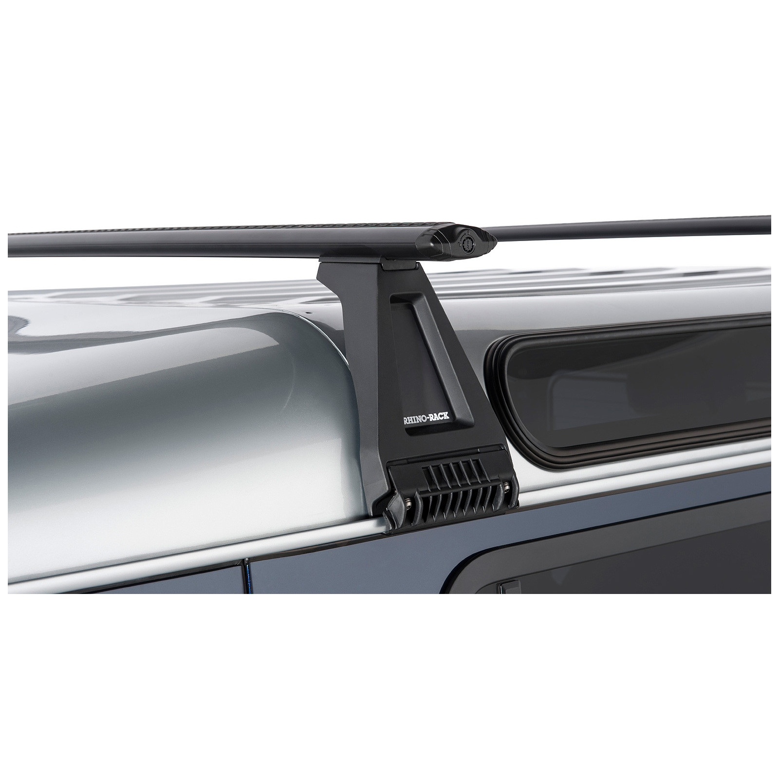 Kit 2 barres de toit noires RHINO-RACK Vortex RL210 • JA2737 