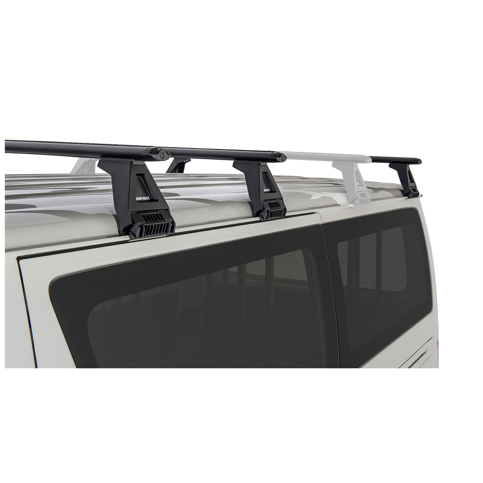 Kit 3 barres de toit noires RHINO-RACK Vortex RL150 • JA2772 