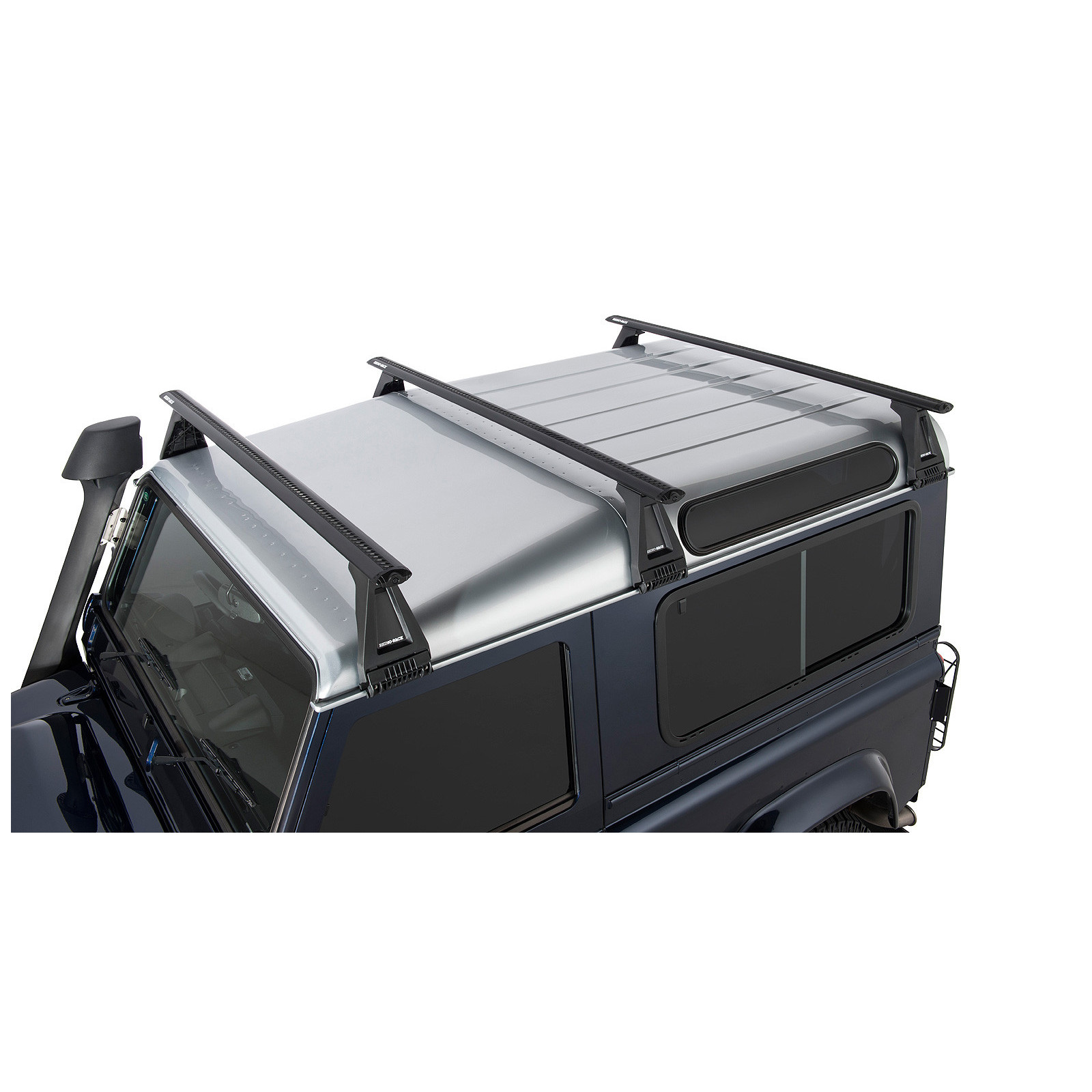 Kit 3 barres de toit noires RHINO-RACK Vortex RL210 • JA2775 