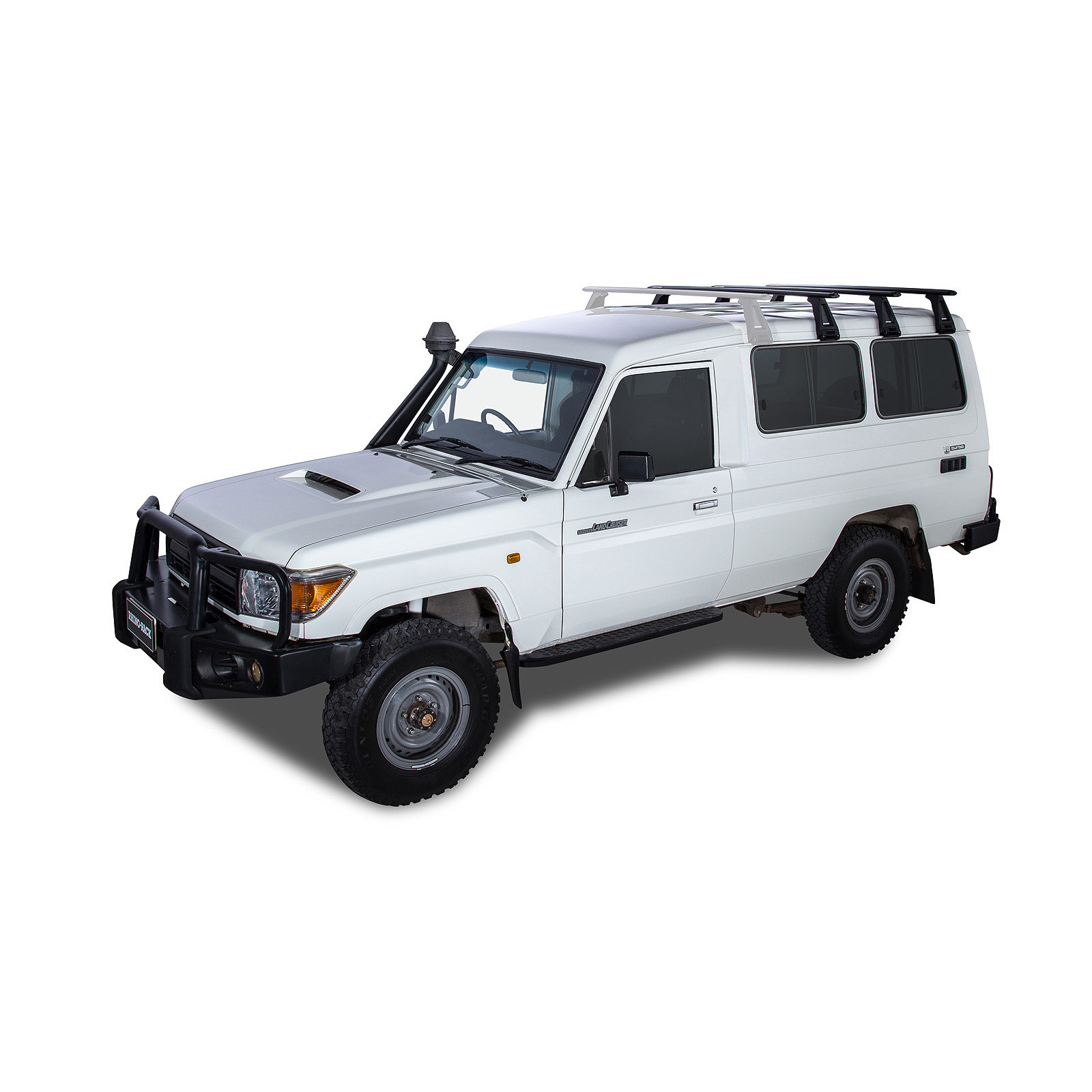 Kit 3 barres de toit noires RHINO-RACK Vortex RL210 • JA2777 