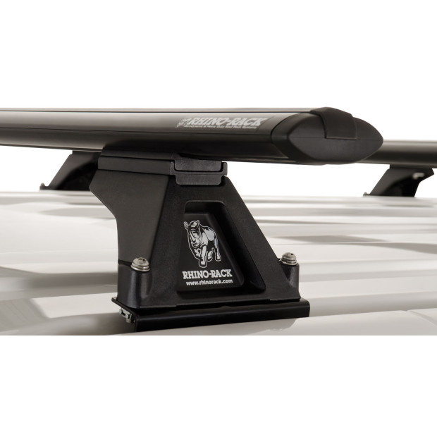 Kit 4 barres de toit noires RHINO-RACK Vortex RLTF • JA2783 