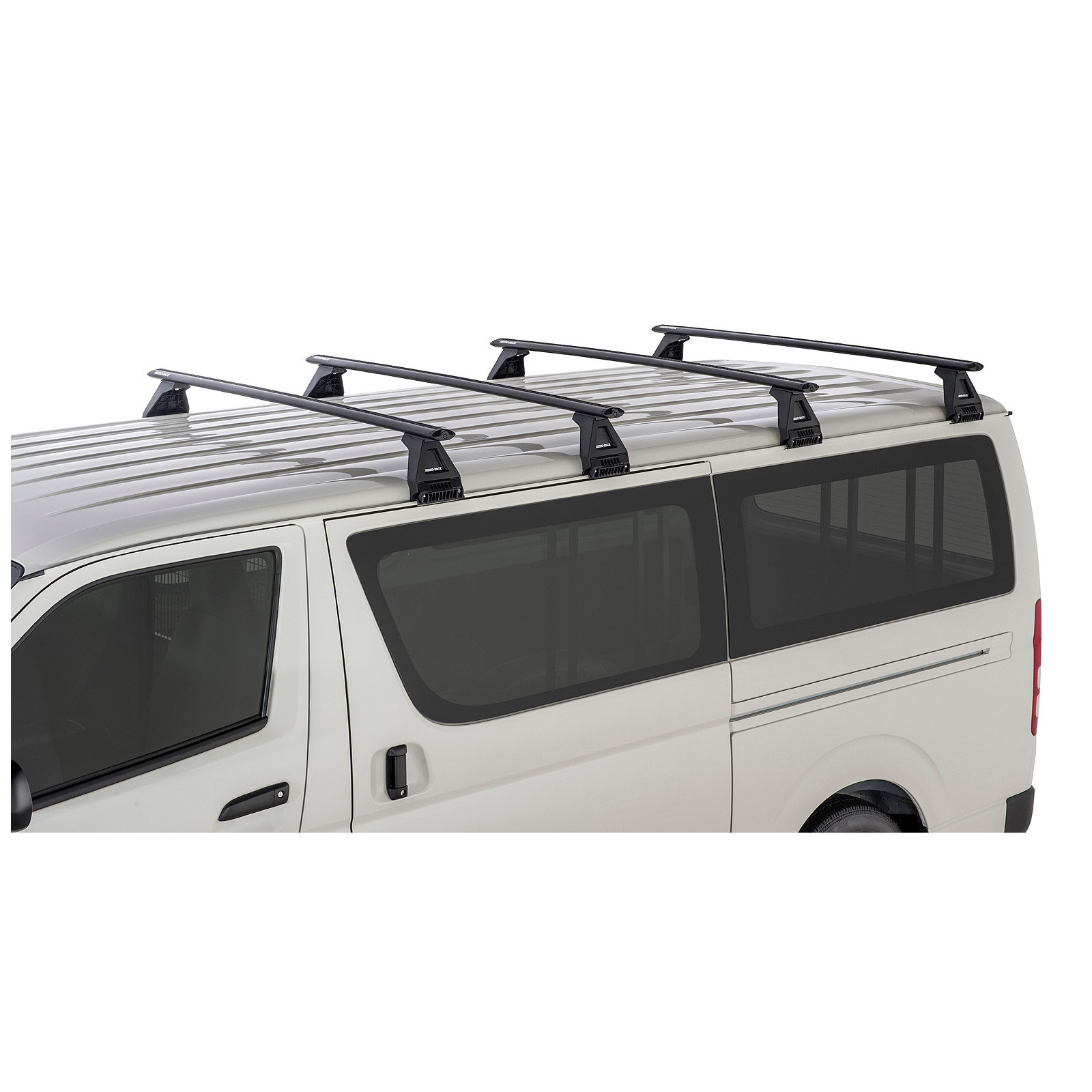 Kit 4 barres de toit noires RHINO-RACK Vortex RL150 • JA2786 