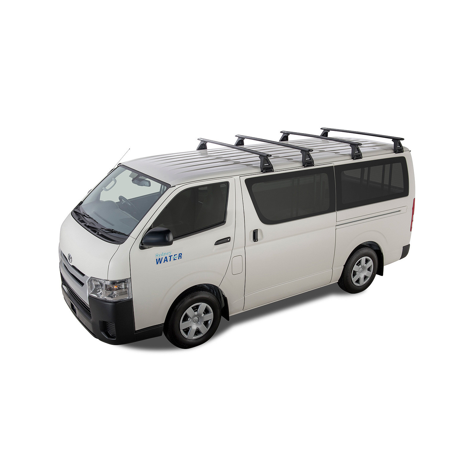 Kit 4 barres de toit noires RHINO-RACK Vortex RL150 • JA2786 