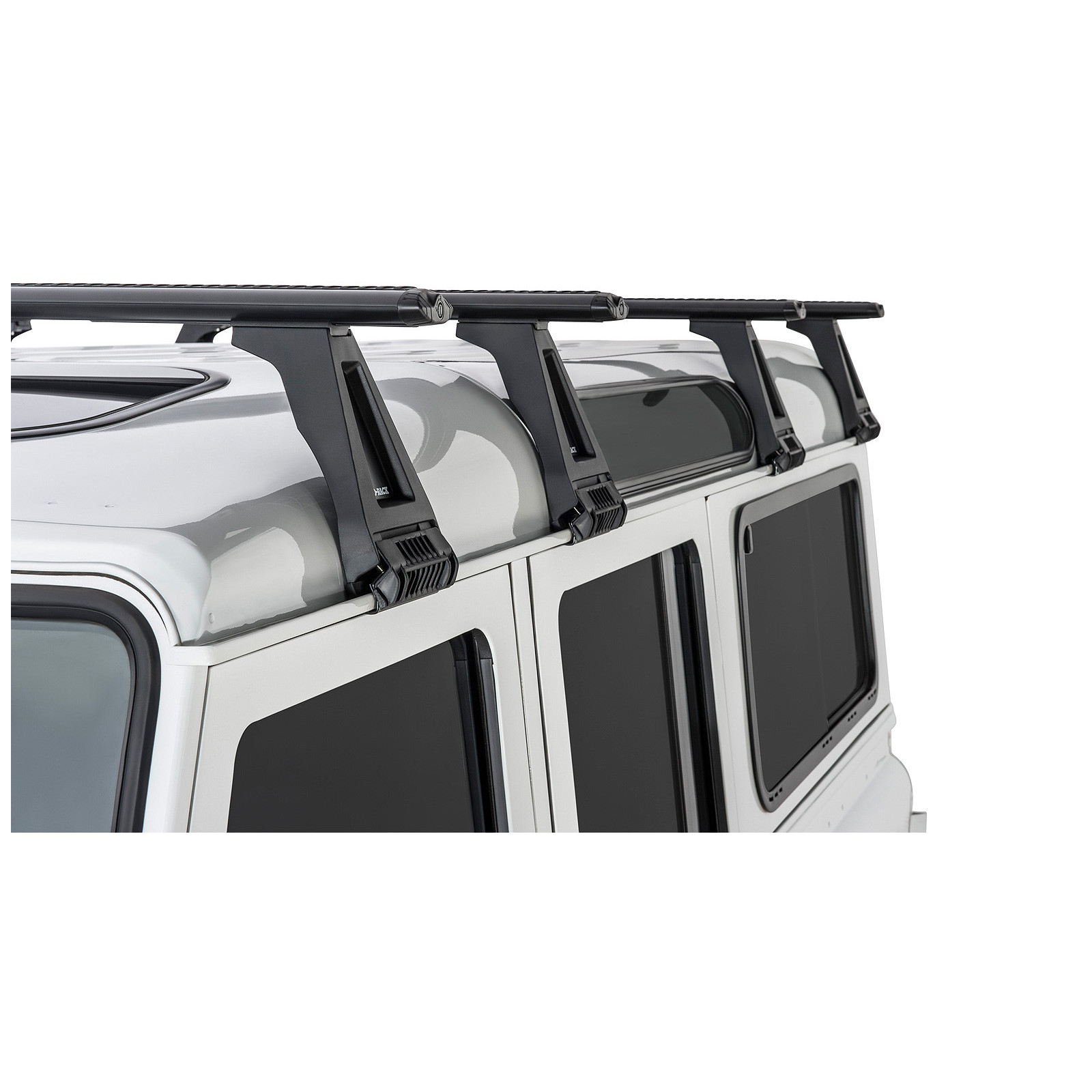 Kit 4 barres de toit noires RHINO-RACK Vortex RL210 • JA2789 